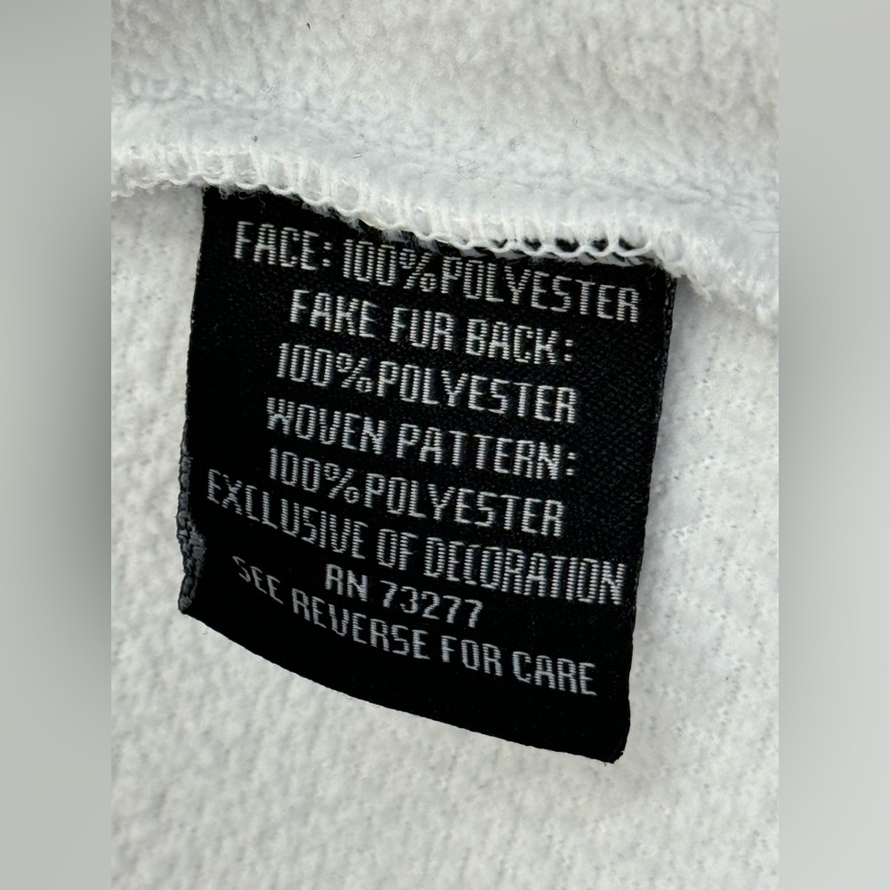 FILA Sport Women's Zip Up Jacket, Mock Neck Soft Fleece, White Gray Size Small - Picture 11 of 13